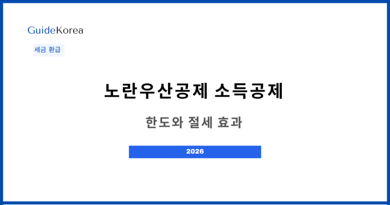 노란우산공제 소득공제 - 한도와 절세효과
